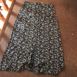 Ann Taylor button front button skirt